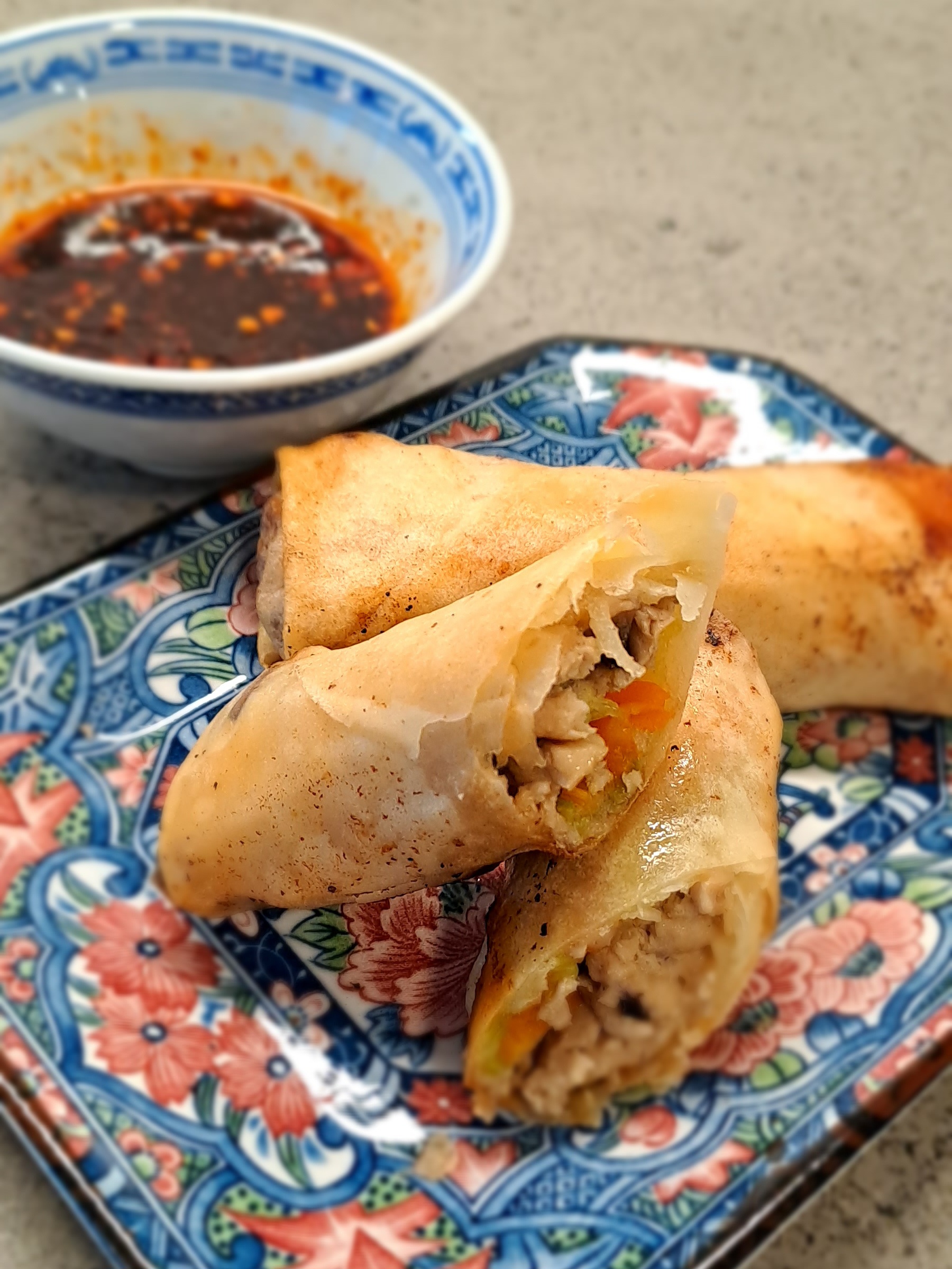 Chicken Spring Rolls - NooNoosNibbles