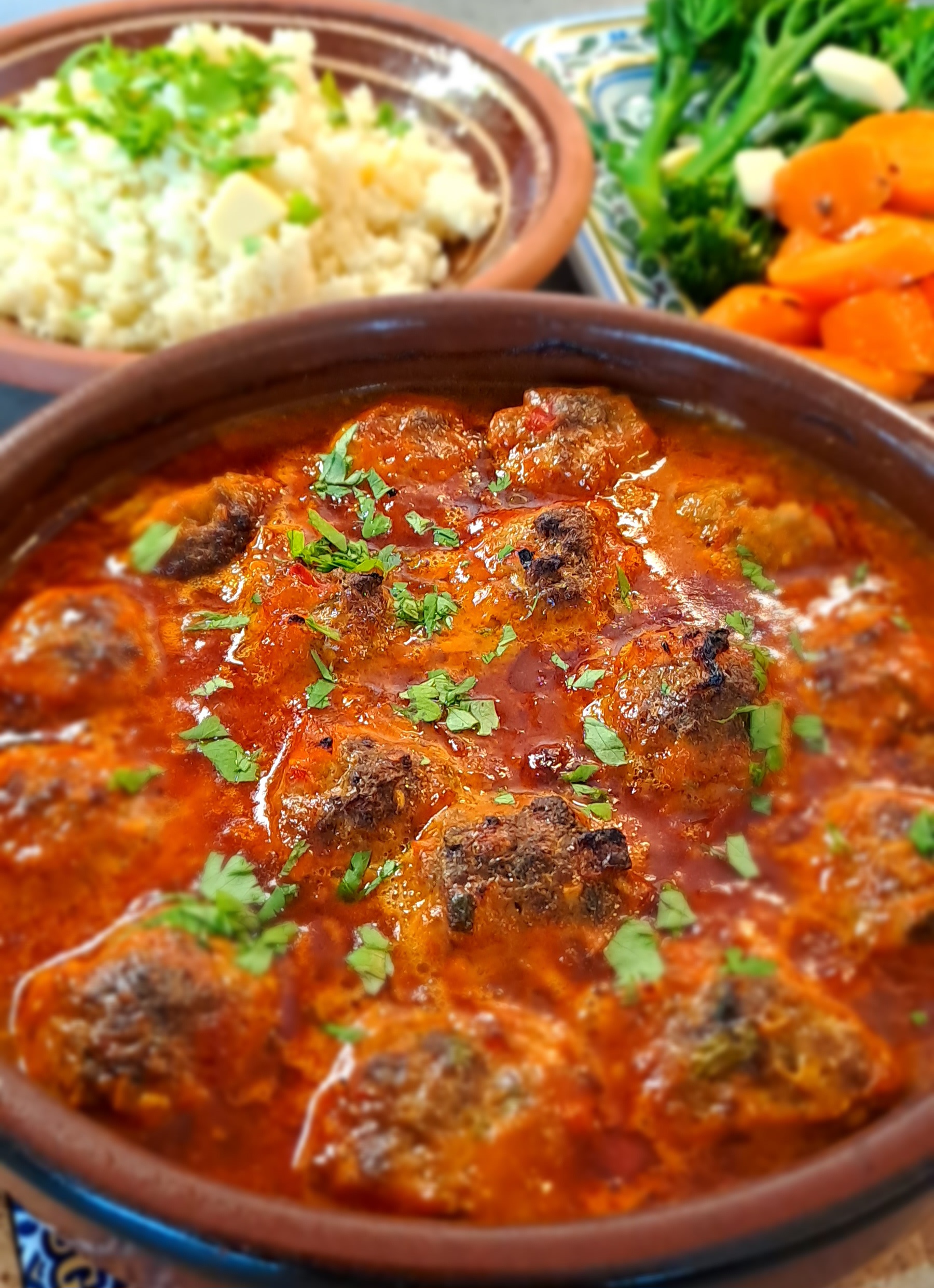 Moroccan Kefte - meatball tagine - NooNoosNibbles